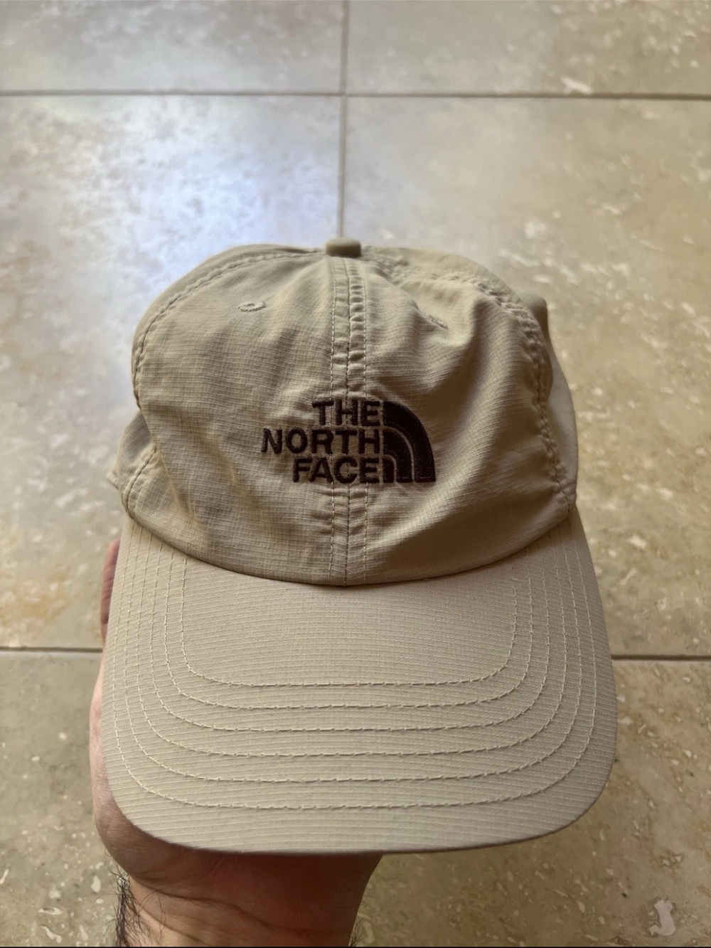 The North Face Unisex Tan 6 Panel Adjsutable Nylon Hat OS